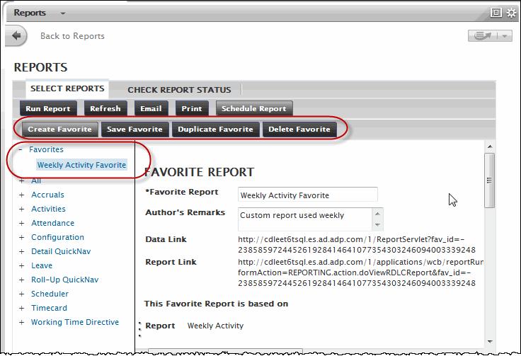 9. Once the status has changed to Completed, select View Report to review and save as a PDF. To access Favorite Reports, do the following: 2.