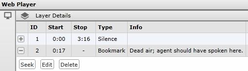 This information is also displayed in the Layer Details Pane. Edit or Delete Bookmarks All bookmarks are edited or deleted in the Layer Details pane. To edit a bookmark: 1.