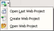 Opening a Web Project Your Web Project is created and the ArchestrA Web Exporter appears. You can open a Web Project using one of the following methods: The last opened Web Project.