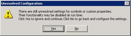 4 You can click Next to configure the next unresolved item, or Back to configure the previous unresolved item. 5 After you configure all unresolved items, you can click OK.