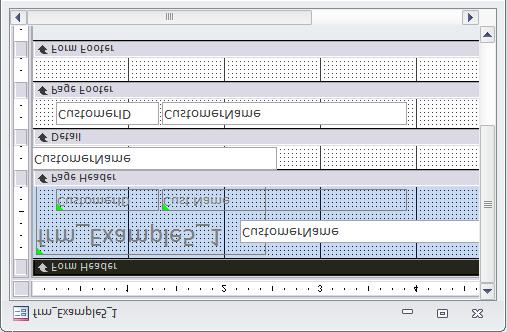 16.2 FORM DESIGN TOOLS 208 Another tool are the rulers, at the top and to the left of the form design window.