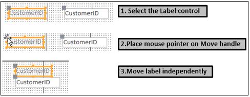 18.2 MOVING CONTROLS 240 Moving controls can also be achieved by using the keyboard. In fact, movements can be accomplished in much smaller increments.