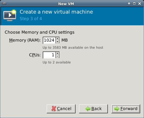 Launch Virtual Machine Manager (virt-manager) on you Open Xen host server. The Virtual Machine Manager home page opens. 2. Select Create a new virtual machine from the toolbar.. 3.