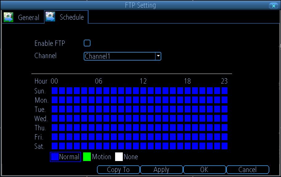 pictures is configurable. 8.2.4 FTP Settings FTP is used to upload streaming to your FTP server.