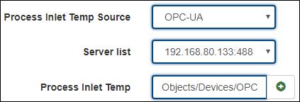 2. OPC-UA tags OPC-UA tags can be set up for certain measurement points.
