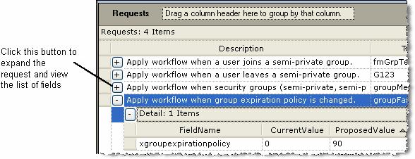 Part 2 - Self-Service Managing Workflow Requests You can view all workflow requests that are either generated by you or enterprise users by expanding Self-Service node in the tree view of GroupID