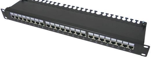 Cat6 Structured Cabling Solutions Patch Panels patch panels are compliant with both U/FTP and F/UTP cables. Having RJ45 front connector interface with 24/48 ports Cat6 rated jacks.