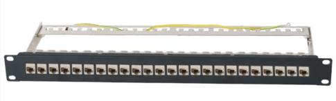 Cat6A Structured Cabling Solutions Patch Panels patch panels are compliant with both U/FTP and F/UTP cables. Having RJ45 front connector interface with 24 ports Cat6A rated jacks.