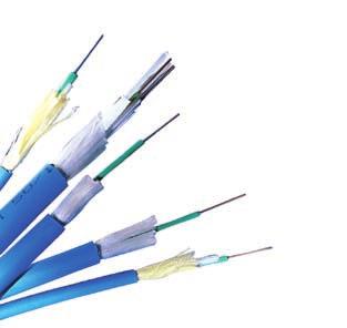 cable available in 12 or 24 fibres Colour coded fibres Horizontal and Backbone cable: Small cable diameter 2 fibres per buffer tube Indoor/Outdoor cable: Colour coded fibres 3