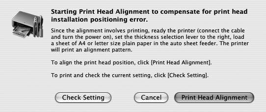 Printing Maintenance 1 With the printer on, load a sheet of Letter-sized plain paper in the printer. Move the Paper Thickness Lever (gray) to the right position.