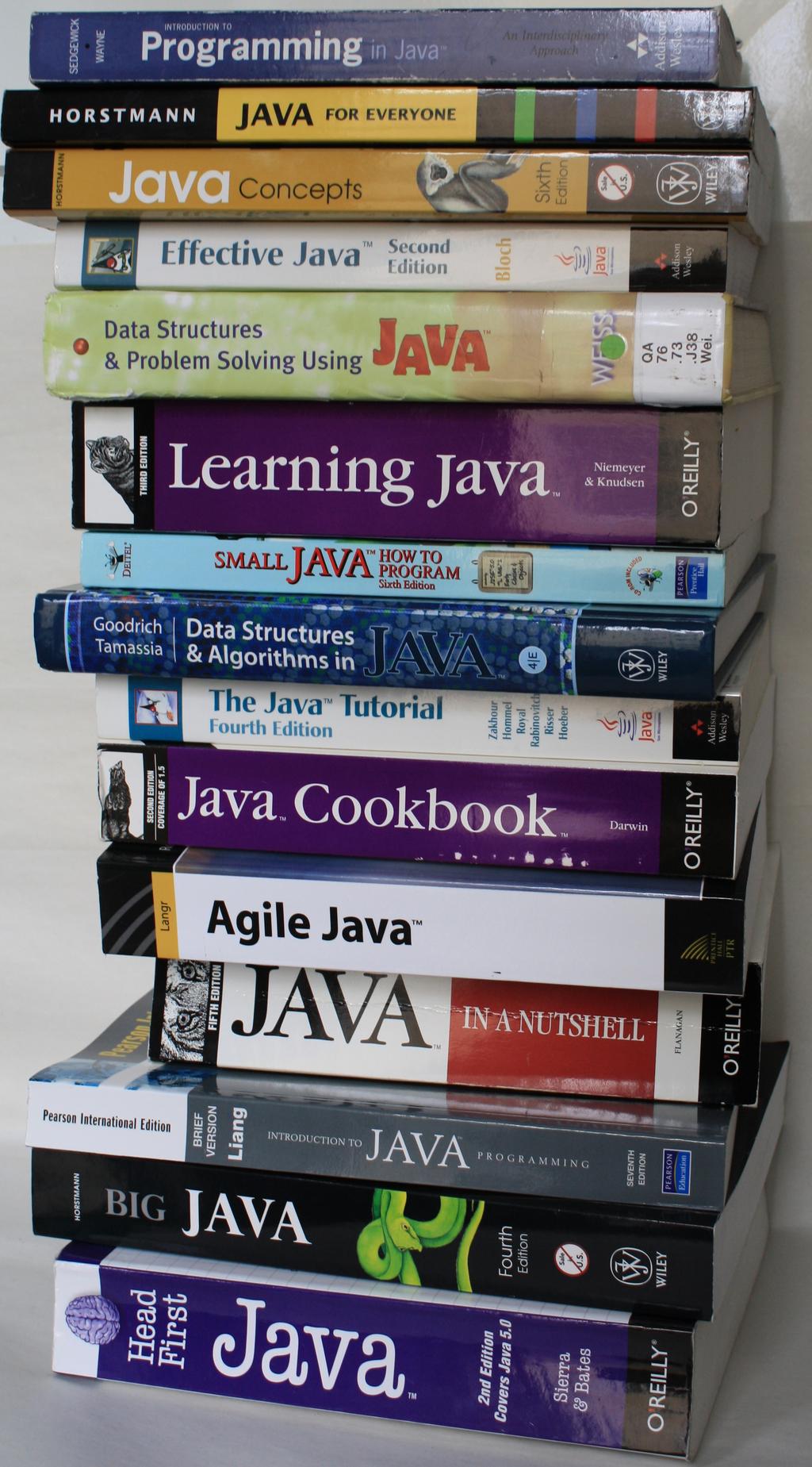 Textbooks Recommended textbook The Java Tutorial: A Short Course on the Basics, Addison-Wesley, 6th Edition. Contains a lot more than you need for this course.