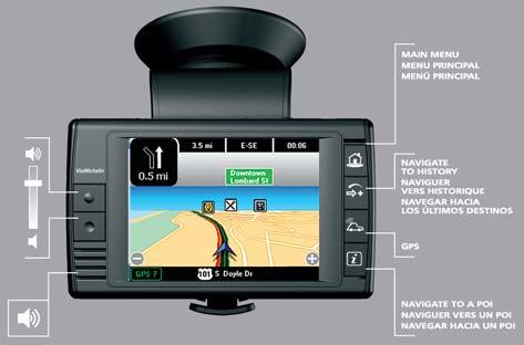 around the menus and screens on your ViaMichelin Navigation X-930
