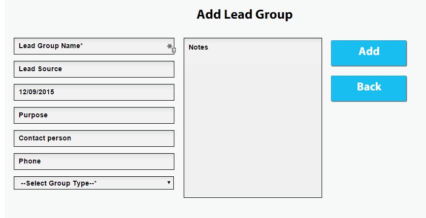 Lead Group Page 31 of 72 Users can also track Leads by group Users can Create Lead Group, Edit view and delete User can import Leads from various source like Excel.