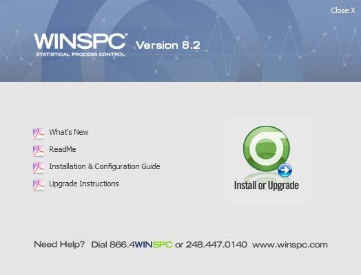 PART B: UPGRADING THE FIRST CLIENT 1. If not already done, complete a full backup of your WinSPC database. 2. If you downloaded Install.exe from www.winspc.com/support/download-winspc: a.
