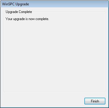 19. When the Upgrade Complete prompt appears, click Finish. 20.