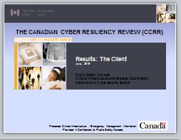 Canadian Cyber Resiliency Review On-site, survey-based