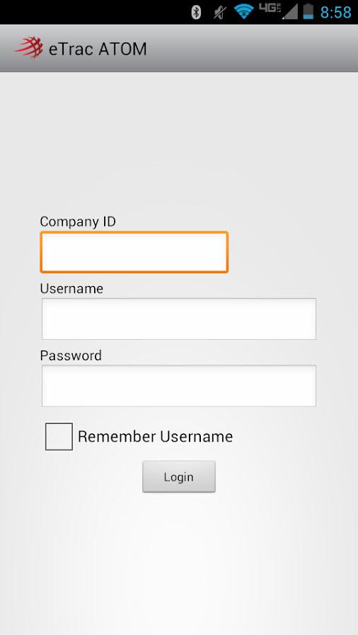 Logging into ATOM What Will You Need To successfully log in to ATOM, you must have user credentials and the Company ID for the company that you are logging in to.