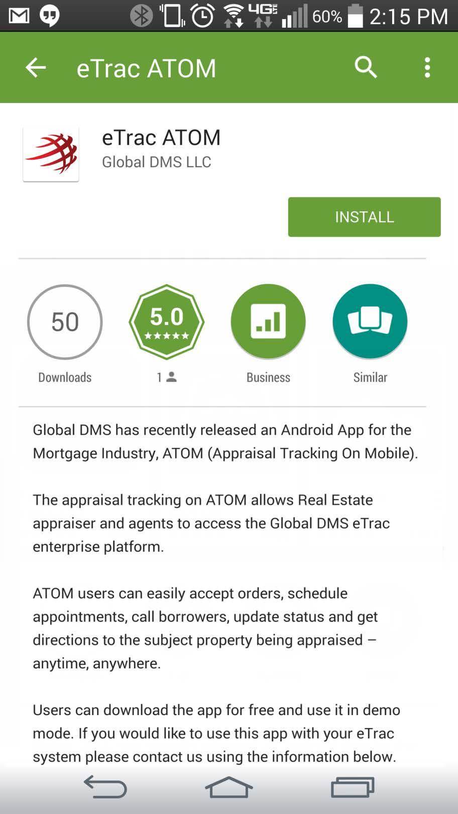 Initial Setup To begin the initial setup for etrac ATOM, you must have the app installed on your mobile device.