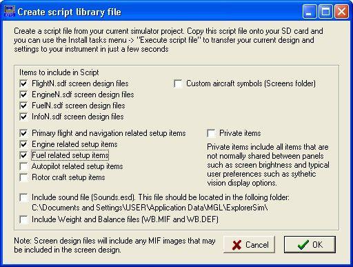 You know the screens are located in the screens folder so one way would be to copy them onto an SD micro card (use the root folder) and then insert the card into your EFIS.