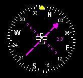 You have various options affecting the display. The HSI also shows VOR radials.