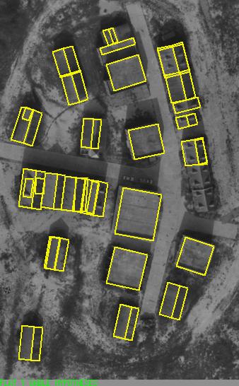 6.1.2 Results for Fort Benning, Georgia The Fort Benning dataset differs from the Ft. Hood dataset in that buildings have varying shape, size, orientation and roof intensity.