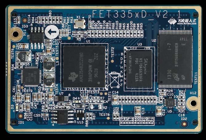 2.1.1 FET335xD CPU Module OK335x Products Guide FET335xD CPU module is a highly