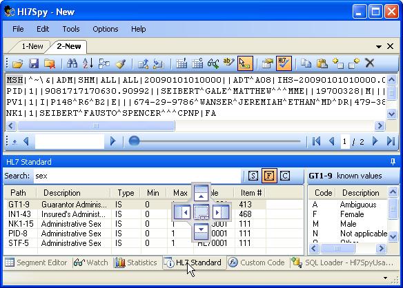 Message Editor Message Collection Tabs Tab Overflow Tool Area Drag Tool Windows Out of the Tool Area Tool Windows Message Offset / Size Each tool in the Tool Area has a dedicated section describing