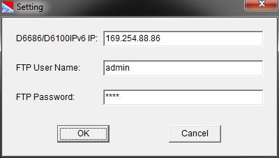 Record the IP address that is listed is shown. 6. Select XML Configuration tab and click the Setting button.