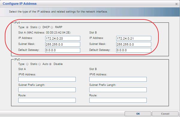 Step 11: Configure IP address for each host
