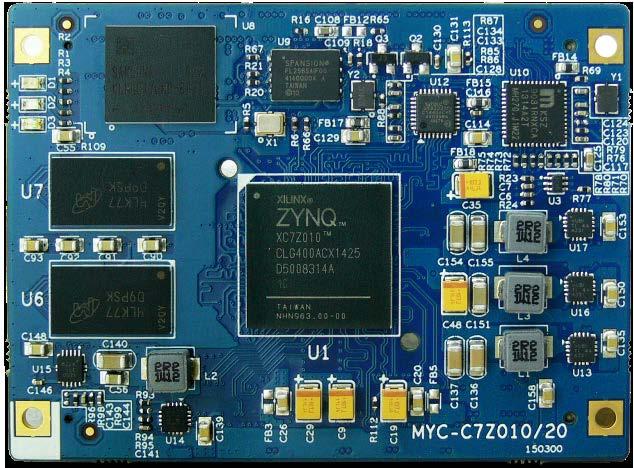 MYC-C7Z010/20 CPU Module - 667MHz Xilinx XC7Z010/20 Dual-core ARM Cortex-A9 Processor with Xilinx 7-series FPGA logic - 1GB DDR3