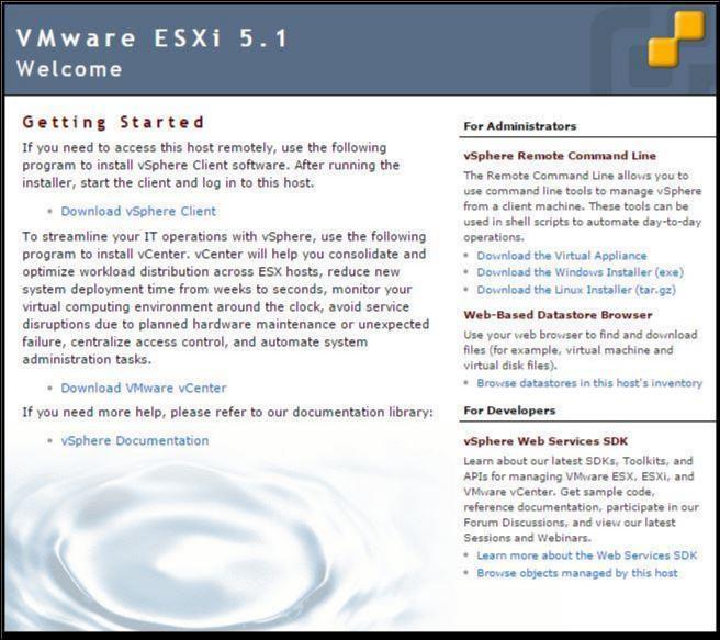 Installing and Configuring the NetScaler SD-WAN Center on ESXi Server Mar 01, 2018 Installing the VMware VSphere Client Following are basic instructions for downloading and installing the VMware
