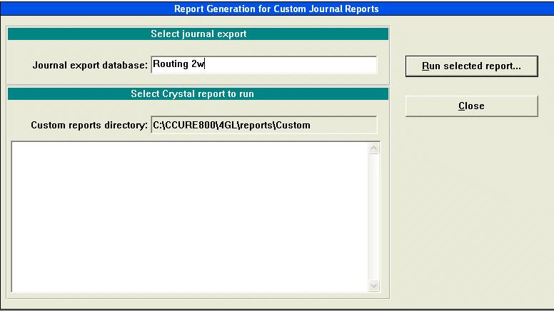 Configuring Enhanced Reporting Figure 3.15: Report Generation for Custom Journal Reports Dialog Box Figure 3.