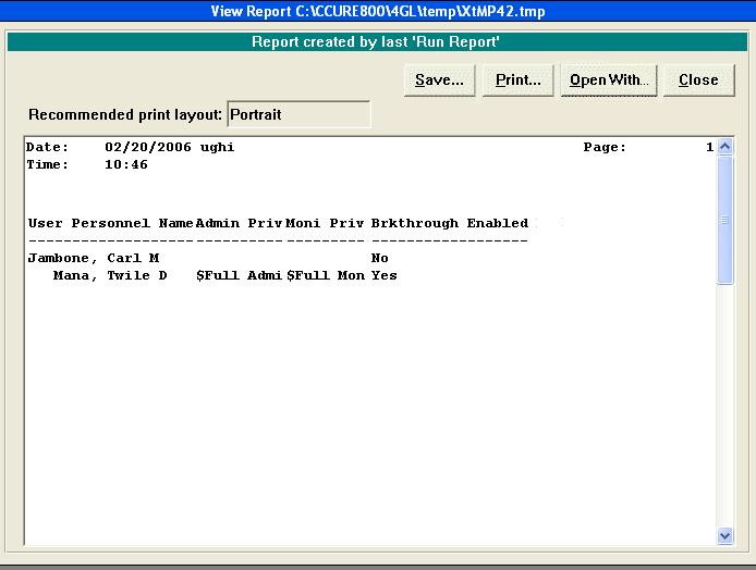 Generating Security Reports Figure 1.17: View Report Dialog Box 5.