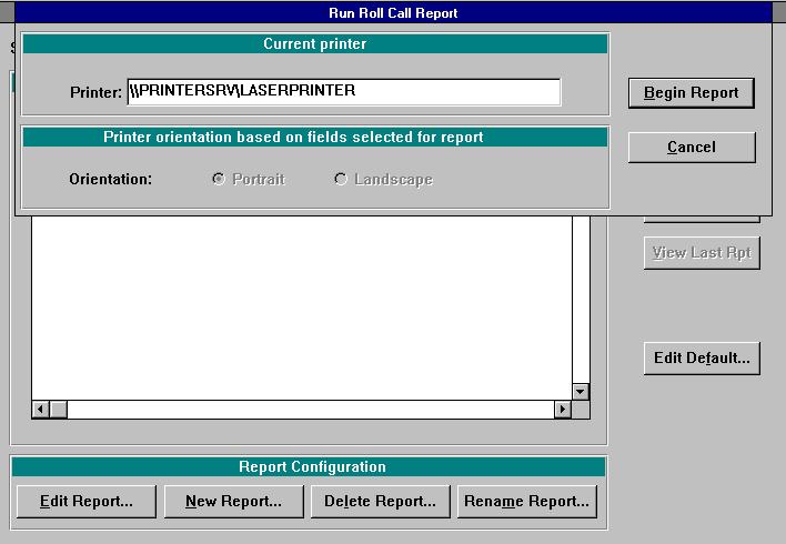 Generating Security Reports Running Roll Call Reports To generate a roll call report 1.