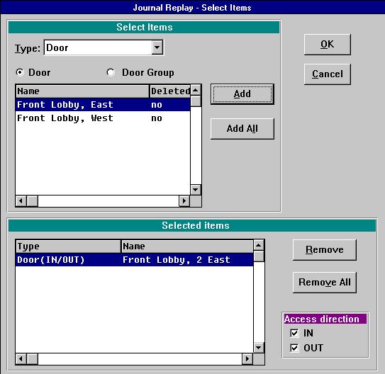 Options for Journal Activity and Audit Reports 6. When you are finished making your selection, click OK. The Journal Replay dialog box reappears.