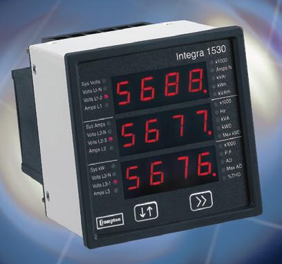 INTEGRA 530 DIGITAL METERING SYSTEM The Integra 530 series instruments provide high accuracy <0.