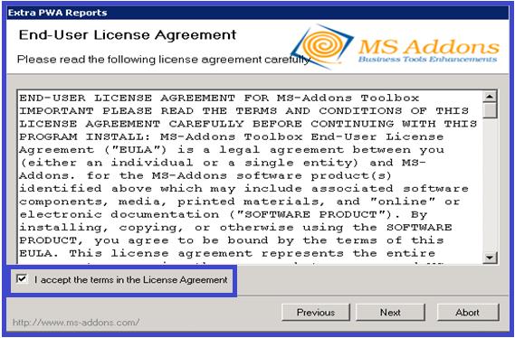 6. Confirm licensing