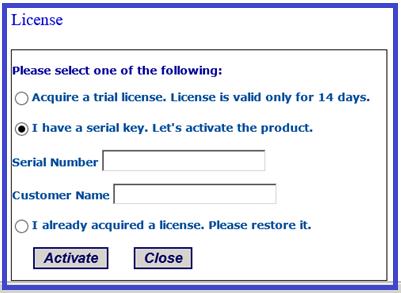 If you want to acquire license for 14 days you have to choose the first option.