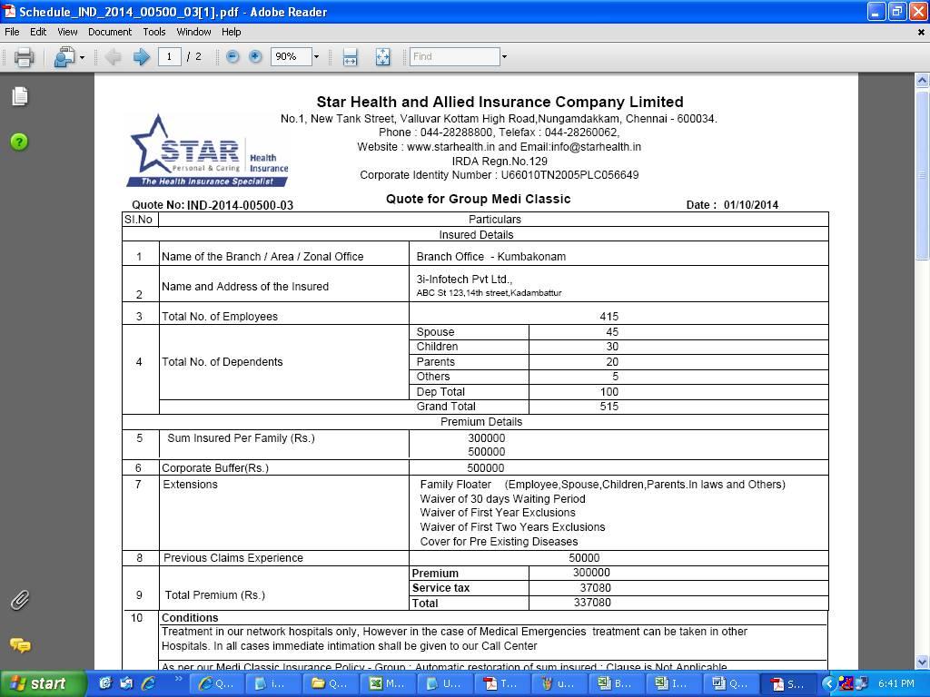 In Quotation table, schedule can be printed for Approved Quotation.