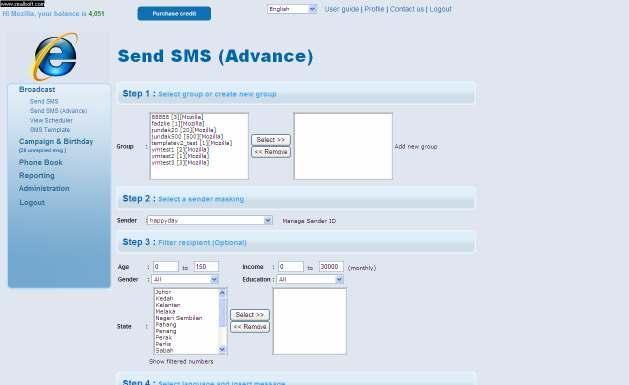 3.0.2 Send SMS