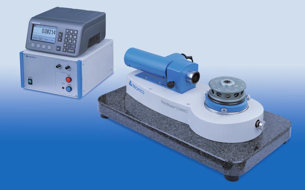 PRECISION GONIOMETER PrismMaster COMPACT These basic components of the new concept were complemented by a comprehensive but clearly designed new software package.