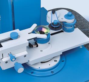 The OptiCentric 100 systems are optionally equipped with a manual or motorized stable tilt and translation table (TRT 200) for the alignment and testing of
