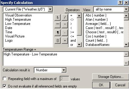 Creating Fields (cont d) Calculation (continued) The next few steps are tricky. Follow these instructions very carefully.