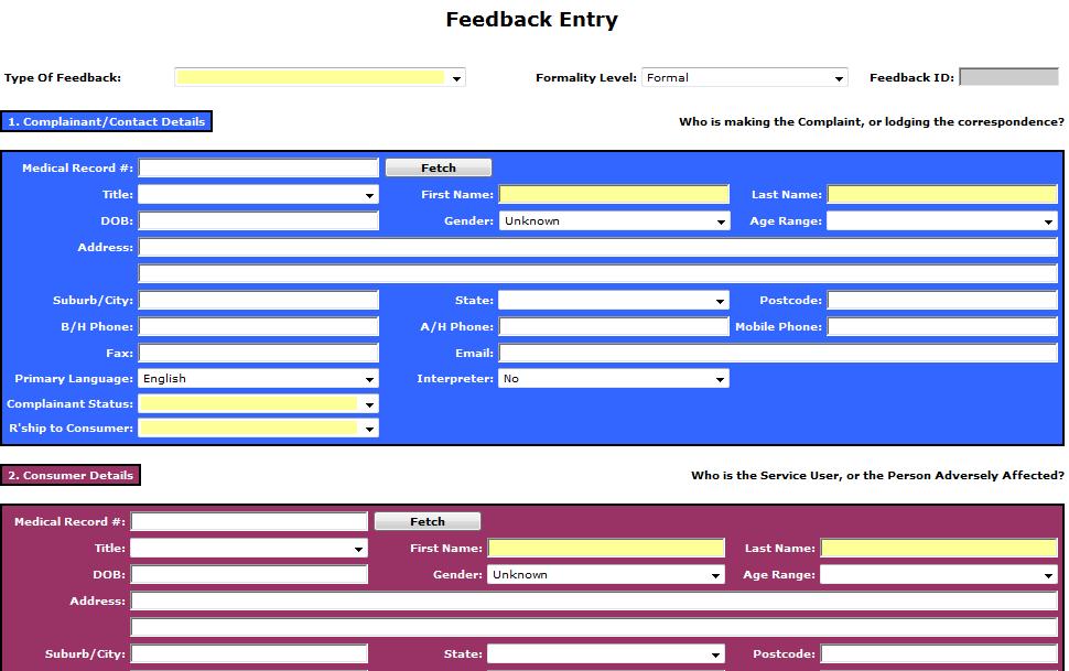 Entering Feedback Notifications RISKMAN REFERENCE GUIDE FOR STAFF REPORTING INCIDENTS & FEEDBACK Access to the Feedback Entry page is via the menu option My Workspace > New Notification > Feedback