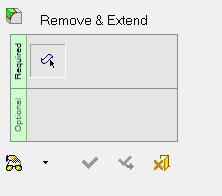 8. Pick the Remove & Extend command from the Main Toolbar.