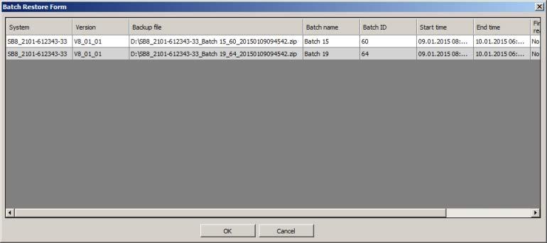 3.6 Managing Process Historian Restoring backed-up batch data Requirement There are backup files with the batch data to be restored.