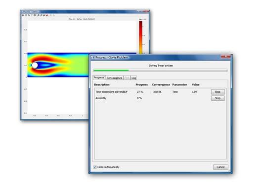 Postprocessing Version 3.5a enhances the portability of graphics from COMSOL by supporting the GIF format for images and the animated GIF format for movies.