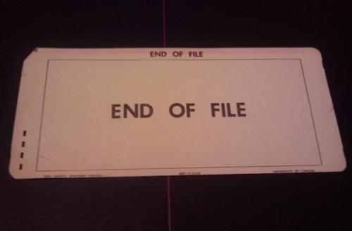 End of File EOF is a special value that indicates the end of a file Often returned