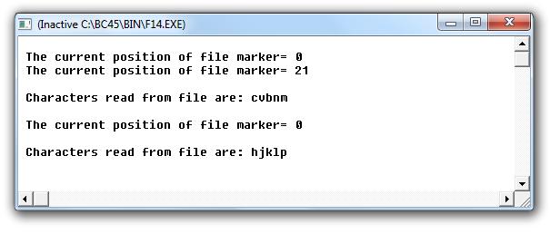 // output 6.10 FILE STATUS FUNCTIONS C provides functions for error handling during I/O operations. Typical error situations include: Trying to read beyond the end-of-file mark. Device overflow.