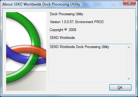 3. Using the Dock Processing Utility 3.1 Checking Version Users can check to see if they have the latest version of this application by doing the following.